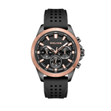 Police Malawi Black Multi Dial Black Strap Men's Watch | PEWJQ2204110