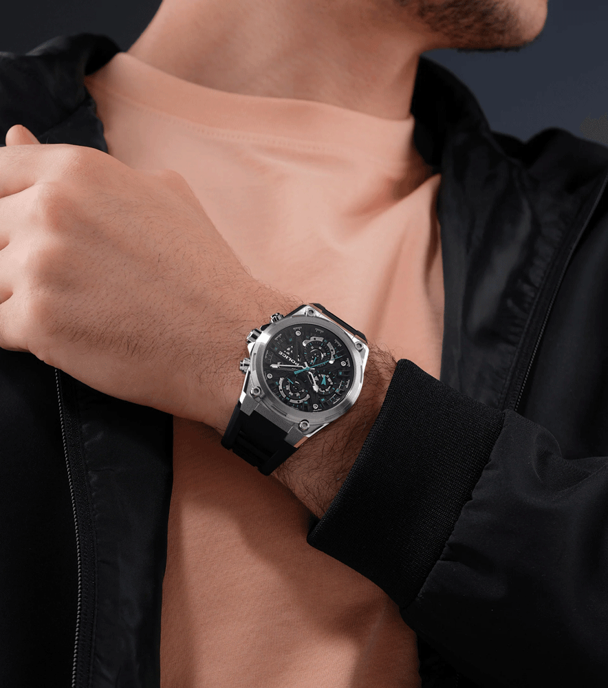 Police Sonic Black Silicone Men's Watch | PEWGQ0054301