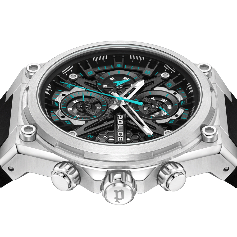 Police Sonic Black Silicone Men's Watch | PEWGQ0054301