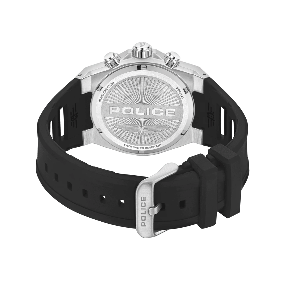 Police Sonic Black Silicone Men's Watch | PEWGQ0054301