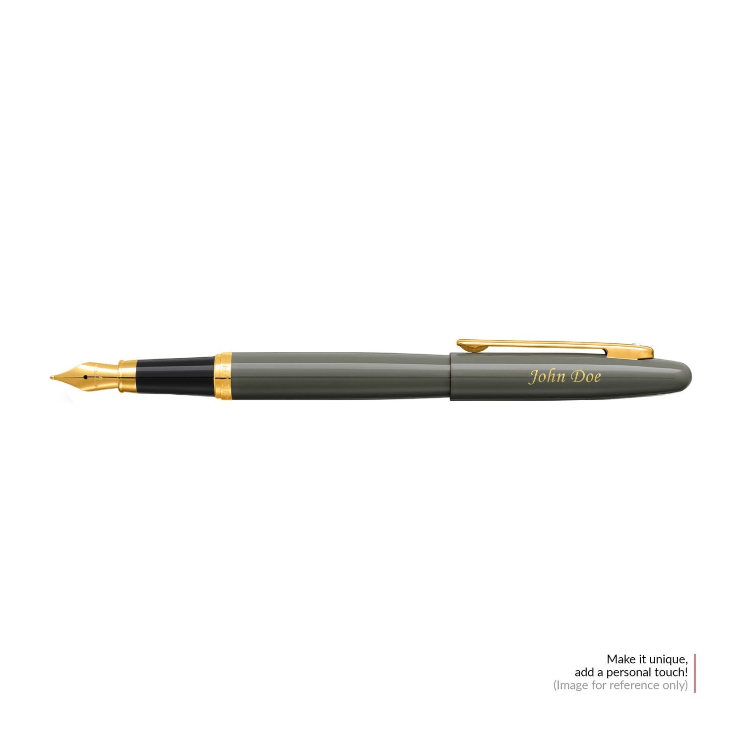 Sheaffer VFM 9424 Matte Gray Fountain Pen With Matte Black Trim |