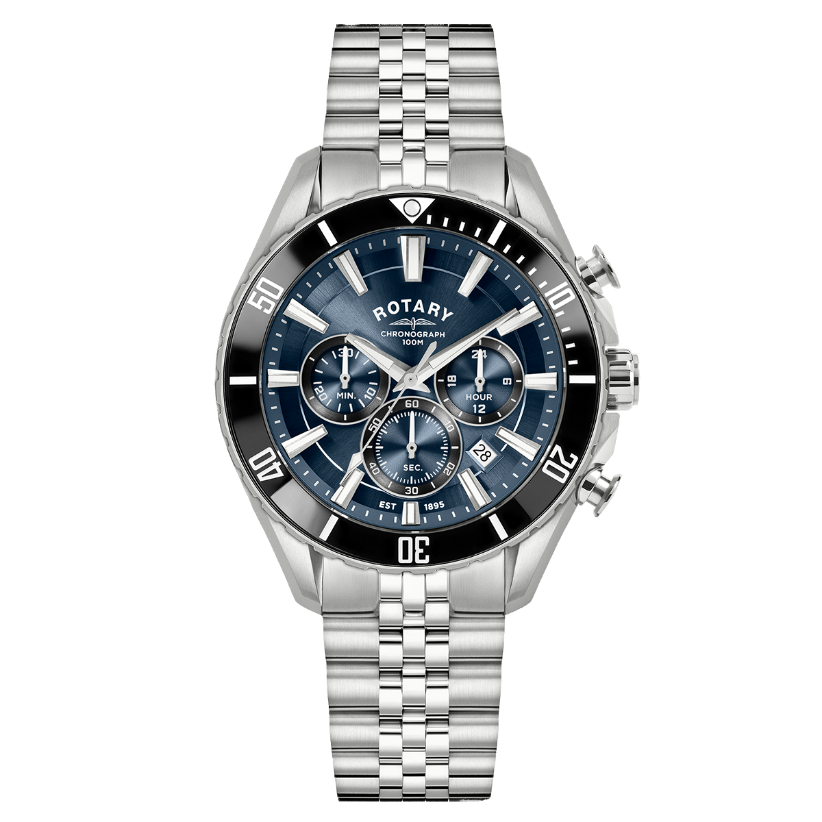 Rotary Men's Apex100 Chronograph Steel Watch | RGB10013/05