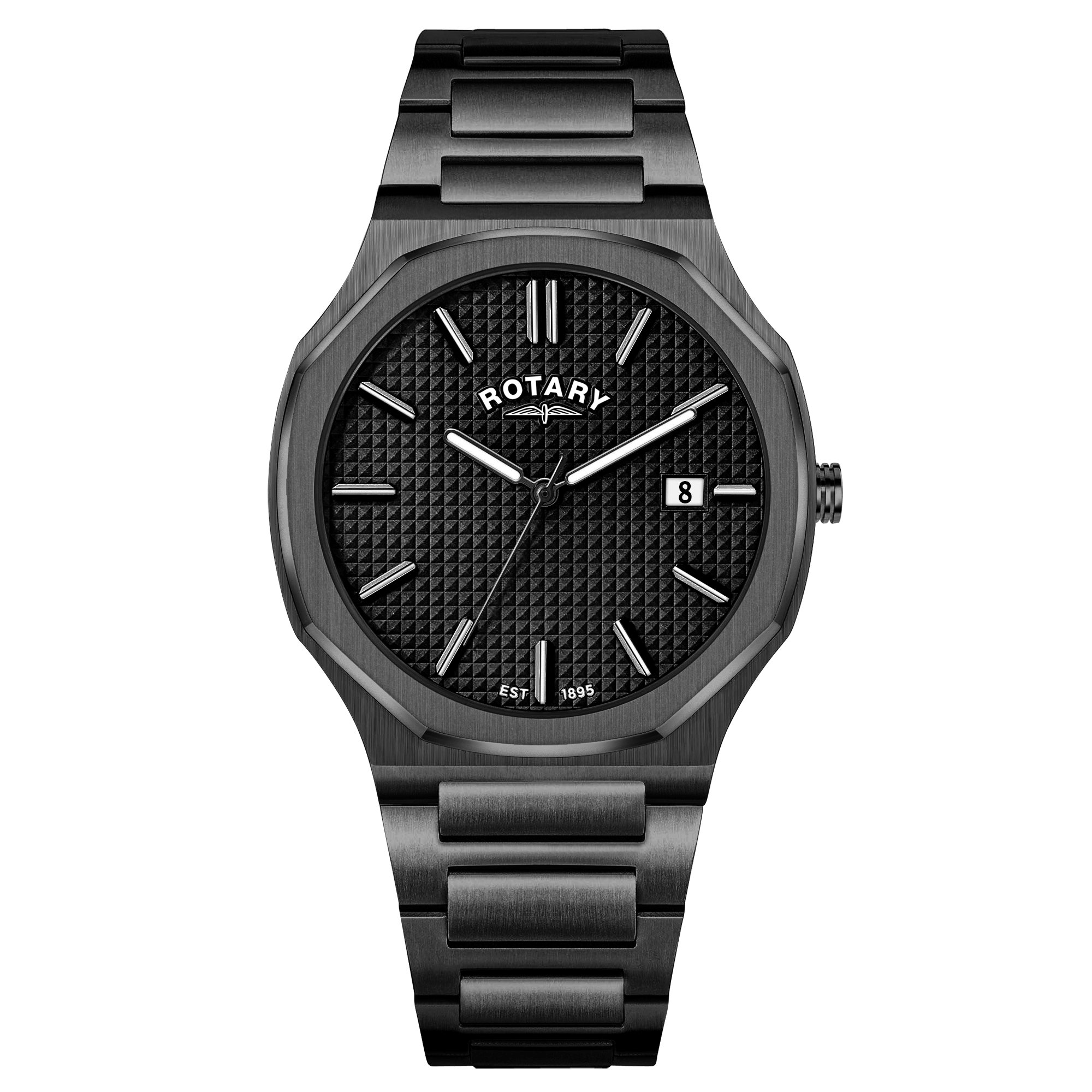 Rotary Men's Heritage Slim Blk PVD Watch | RGB10020/04