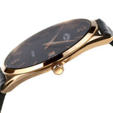 Rotary Ultra Slim Black Dial Calendar Leather Men’s Watch | RGS10012/04