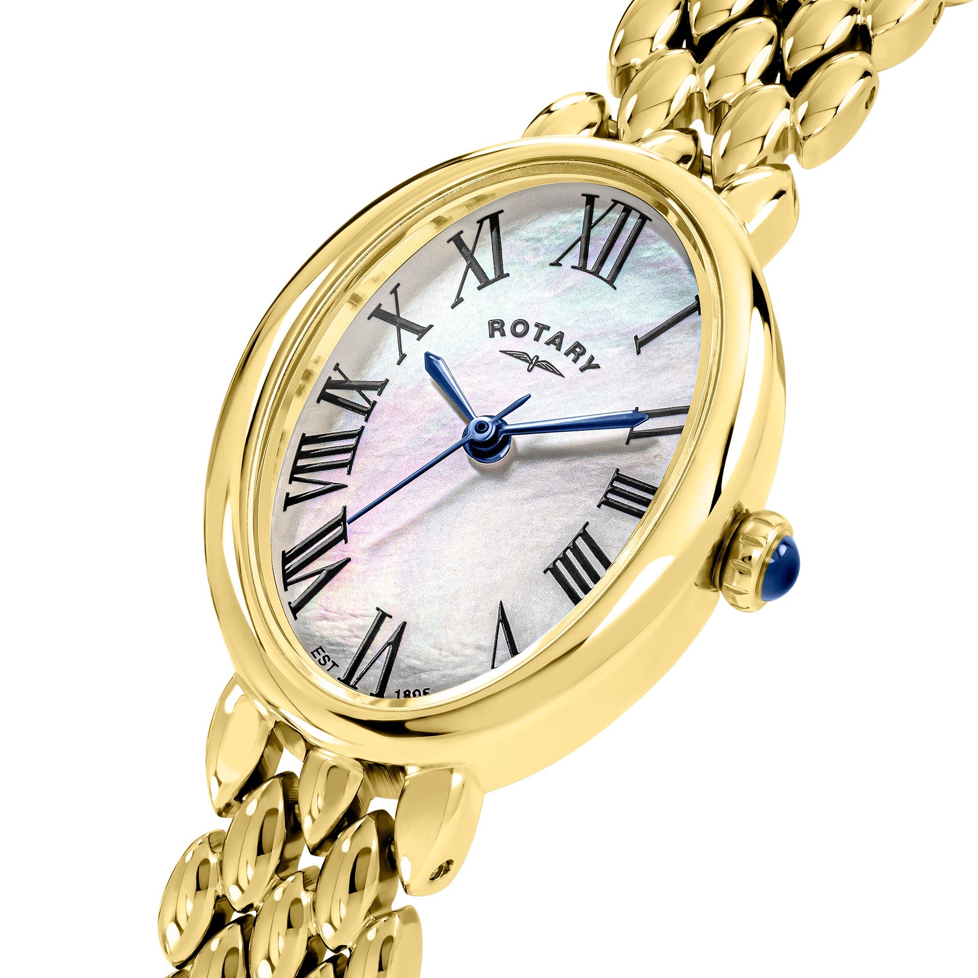 Rotary Women's Heritage Oval Astoria Gold PVD Watch | RLB10024/07