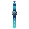 Swatch Essentially Bold with Blue Rubber Strap Unisex Watch | SB01N700