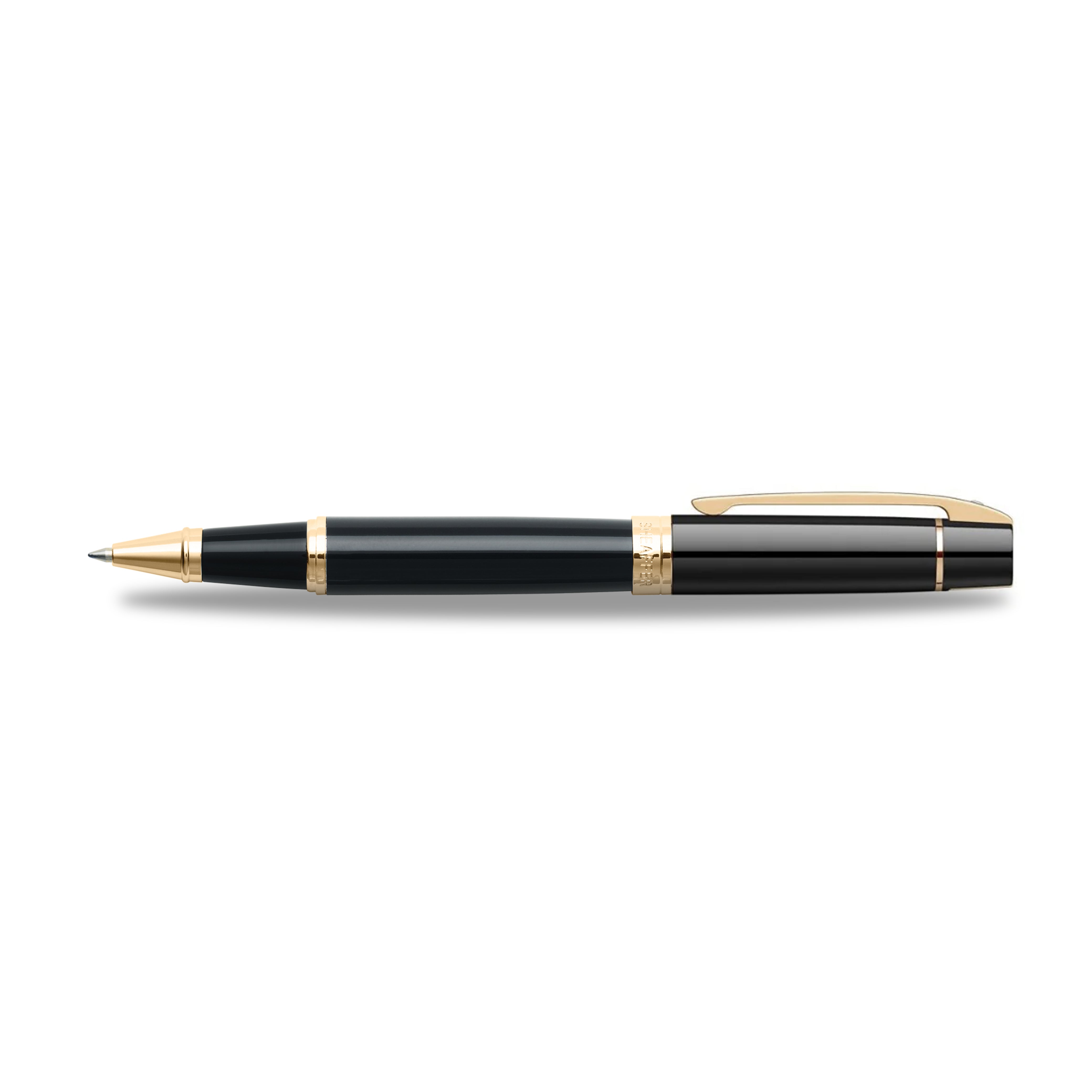 Sheaffer  300 Glossy Black with Gold Trims Rollerball Pen | E1932551