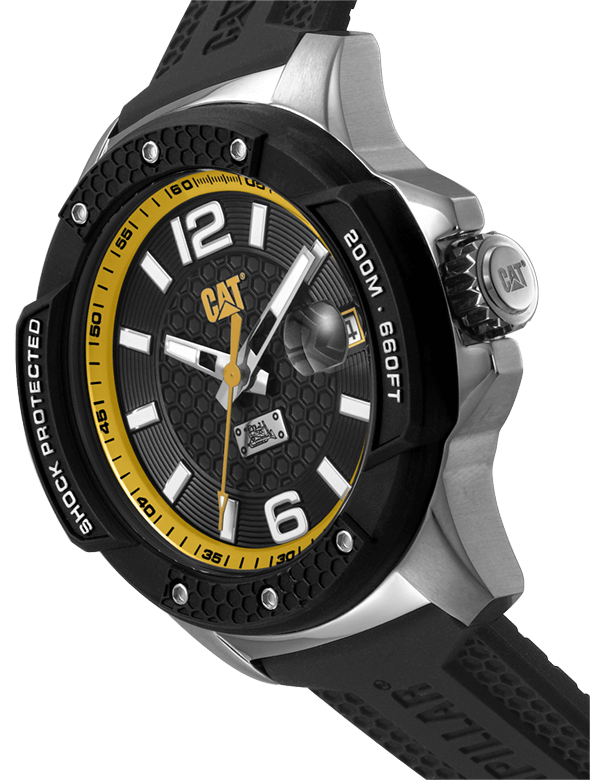 CAT Shockmaster Evo Black Silicone Strap Men's Watch | SJ.141.21.137
