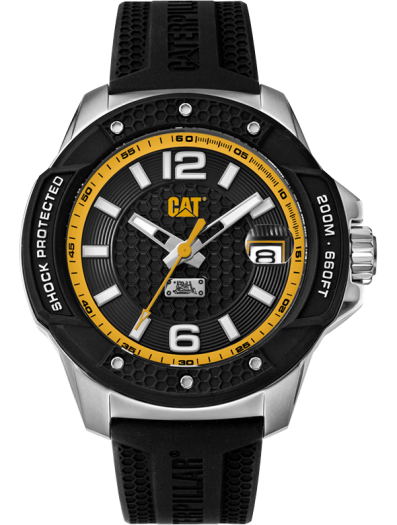 CAT Shockmaster Evo Black Silicone Strap Men's Watch | SJ.141.21.137