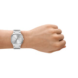 Skagen Mellem Three-Hand Silver Stainless Steel Men's Dress Watch | SKW6934