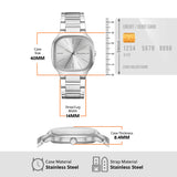 Skagen Mellem Three-Hand Silver Stainless Steel Men's Dress Watch | SKW6934