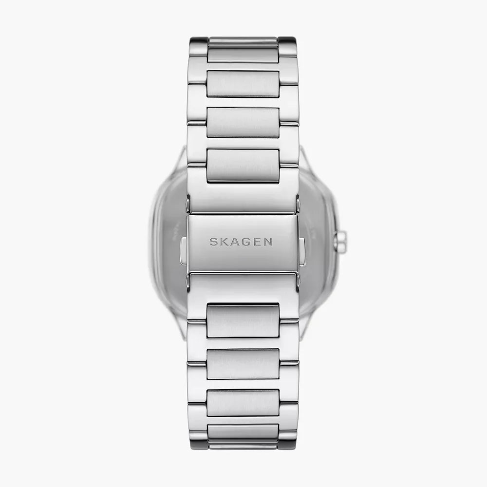 Skagen Mellem Three-Hand Silver Stainless Steel Men's Dress Watch | SKW6934