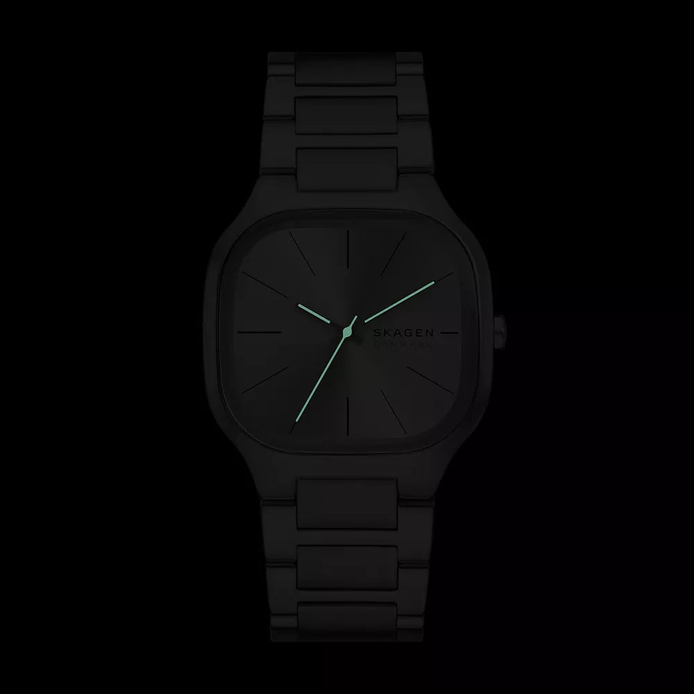 Skagen Mellem Three-Hand Silver Stainless Steel Men's Dress Watch | SKW6934