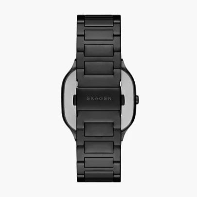 Skagen Mellem Three-Hand Black Stainless Steel Men's Watch | SKW6935