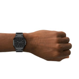 Skagen Mellem Three-Hand Black Stainless Steel Men's Watch | SKW6935