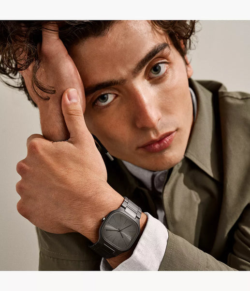 Skagen Mellem Three-Hand Blue Dial Leather Men's Watch | SKW6936