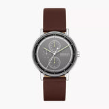 Skagen Asignatur Multifunction Brown Leather Men's Watch | SKW6941