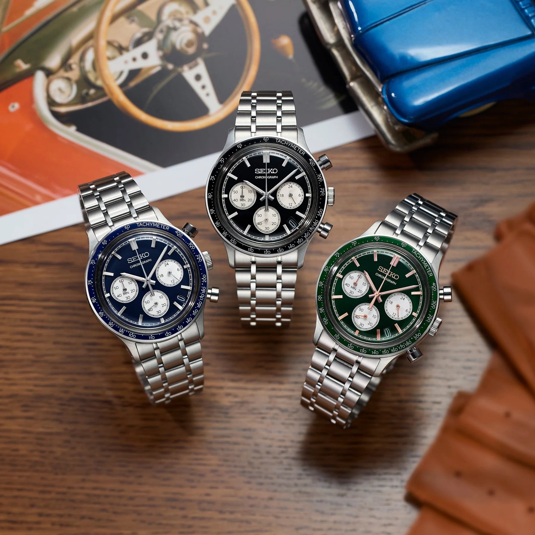 Seiko Chronograph Blue Dial Men's Watch | SSB477P1