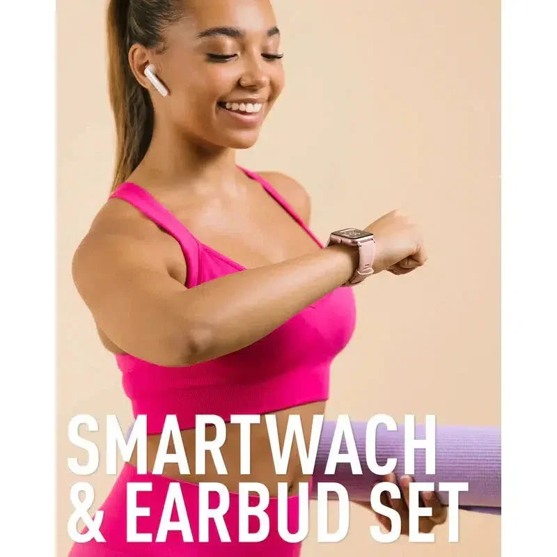 Reflex Active Series 17 Pink Smart Watch & True Wireless Sound Earbud Set | Series 17