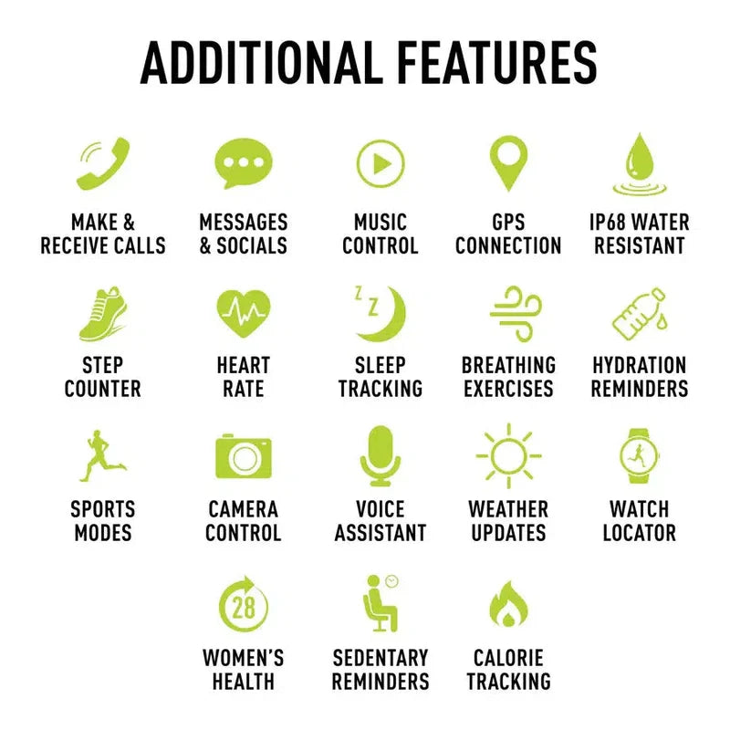 Reflex Active Series 36 Black Smart Watch and Wireless Earbuds Set | RA36-2198-TWS