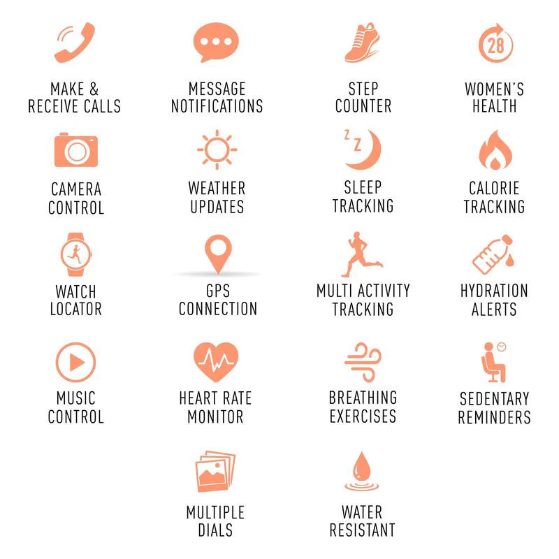 Reflex Active Series 50 Black Dial Pink White Orange Strap Watch Set | RA50-2224-SET