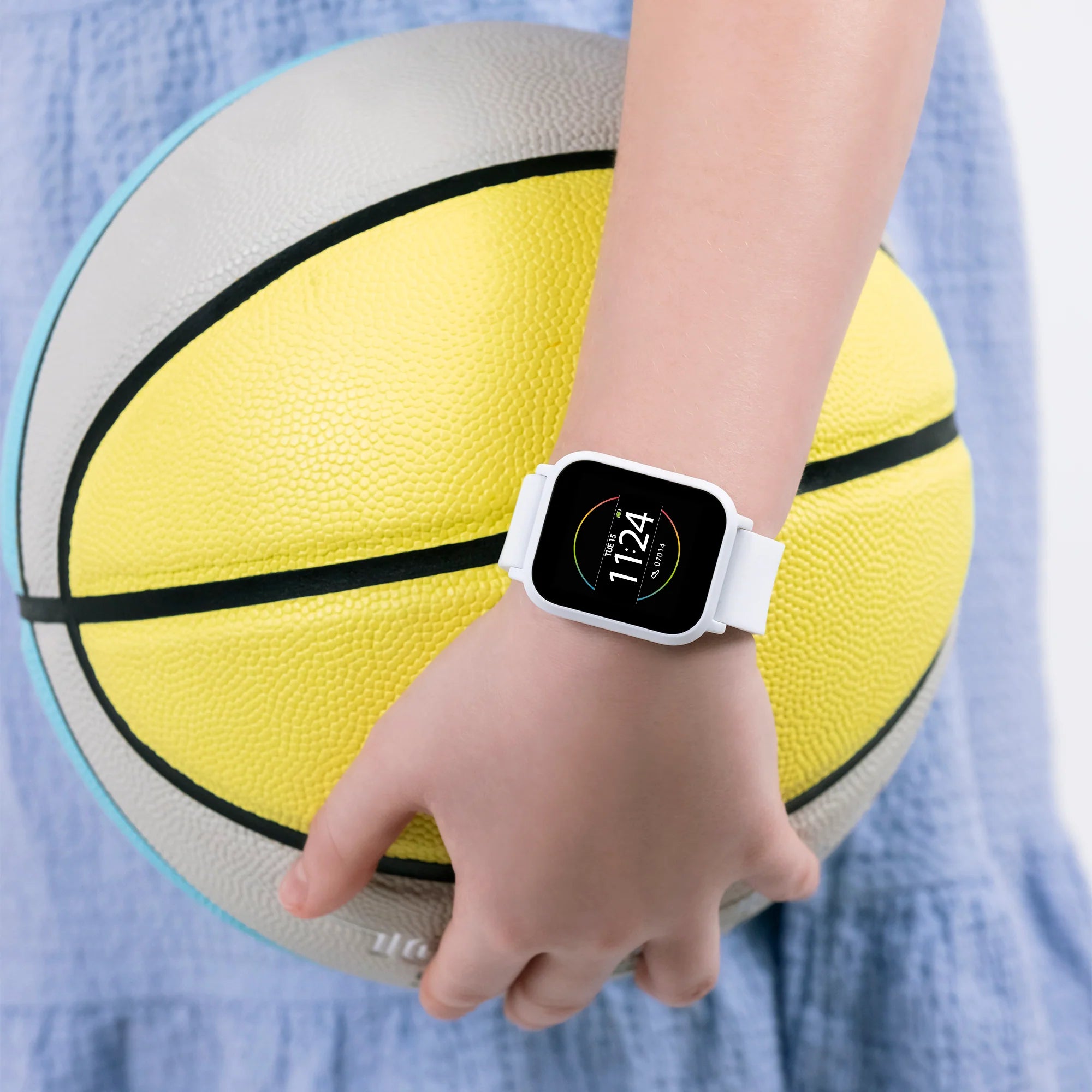 Reflex Active White Digital Dial White Strap Earbud Watch Set | TKS10-0007-SETA