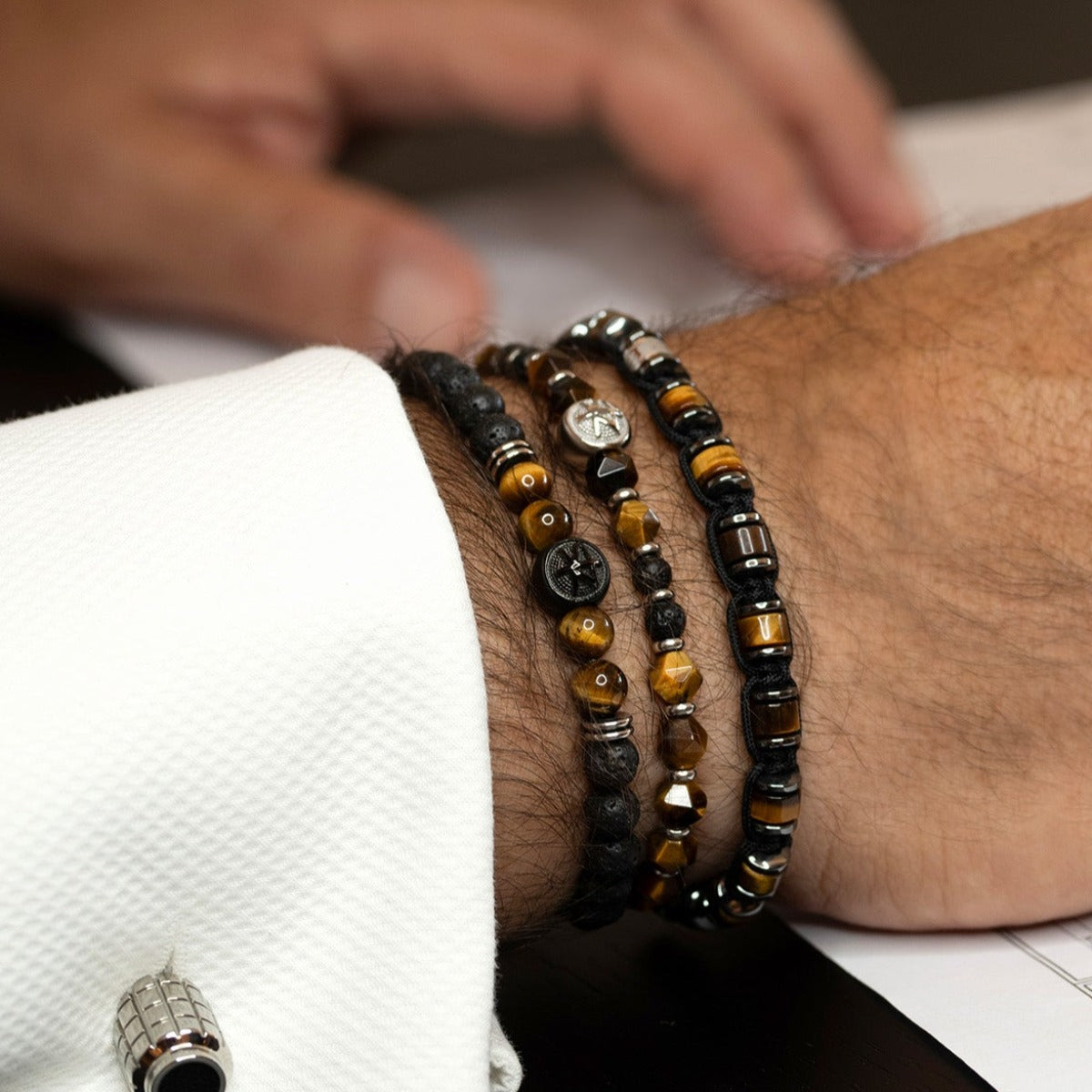 Bracelet TOGO Tiger Eye Lava