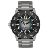 NIXON Smyth 44 Black Dial Calendar Stainless Steel Bracelet Men’s Watch | A14145306-00