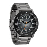 NIXON Smyth 44 Black Dial Calendar Stainless Steel Bracelet Men’s Watch | A14145306-00
