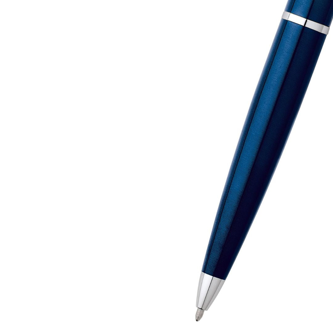 CROSS ATX Translucent Blue Lacquer Ballpoint Pen | 882-37