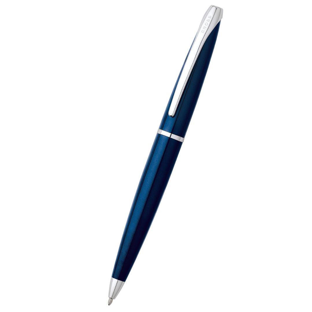 CROSS ATX Translucent Blue Lacquer Ballpoint Pen | 882-37