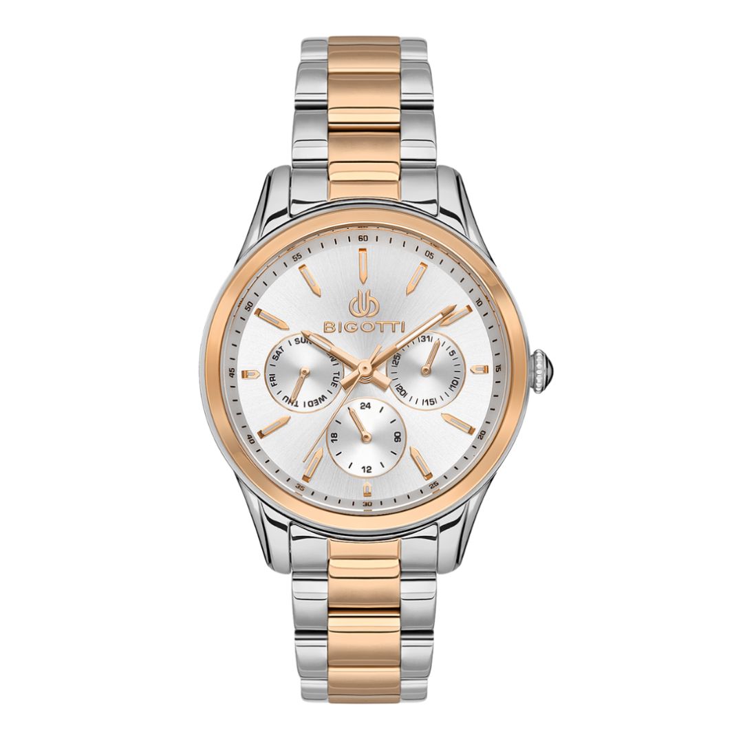 Bigotti Rose Gold Stainless Steel Multi-Dial Watch | BG.1.10467-5