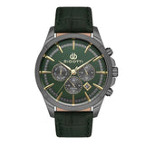 Bigotti Chronograph Green Dial Leather Strap Men's Watch | BG.1.10491-4