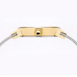 Bering Classic Polished Gold & Silver 26mm dial Silver Mesh Women's Watch | 10126-001