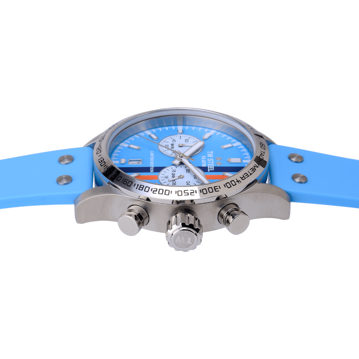 TW Steel Volante Blue Dial and Blue Rubber Strap 45mm Limited Edition Men's Watch | VS133