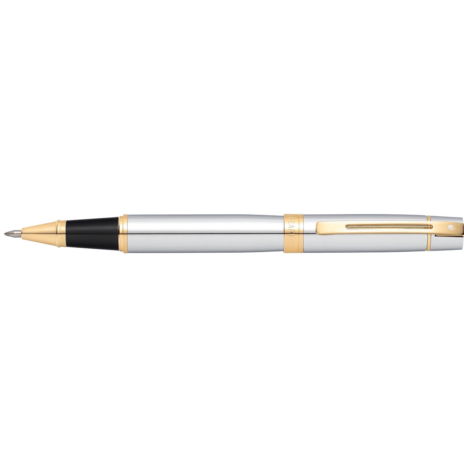 Sheaffer  300 Chrome with Gold Trims Rollerball Pen | E1934251