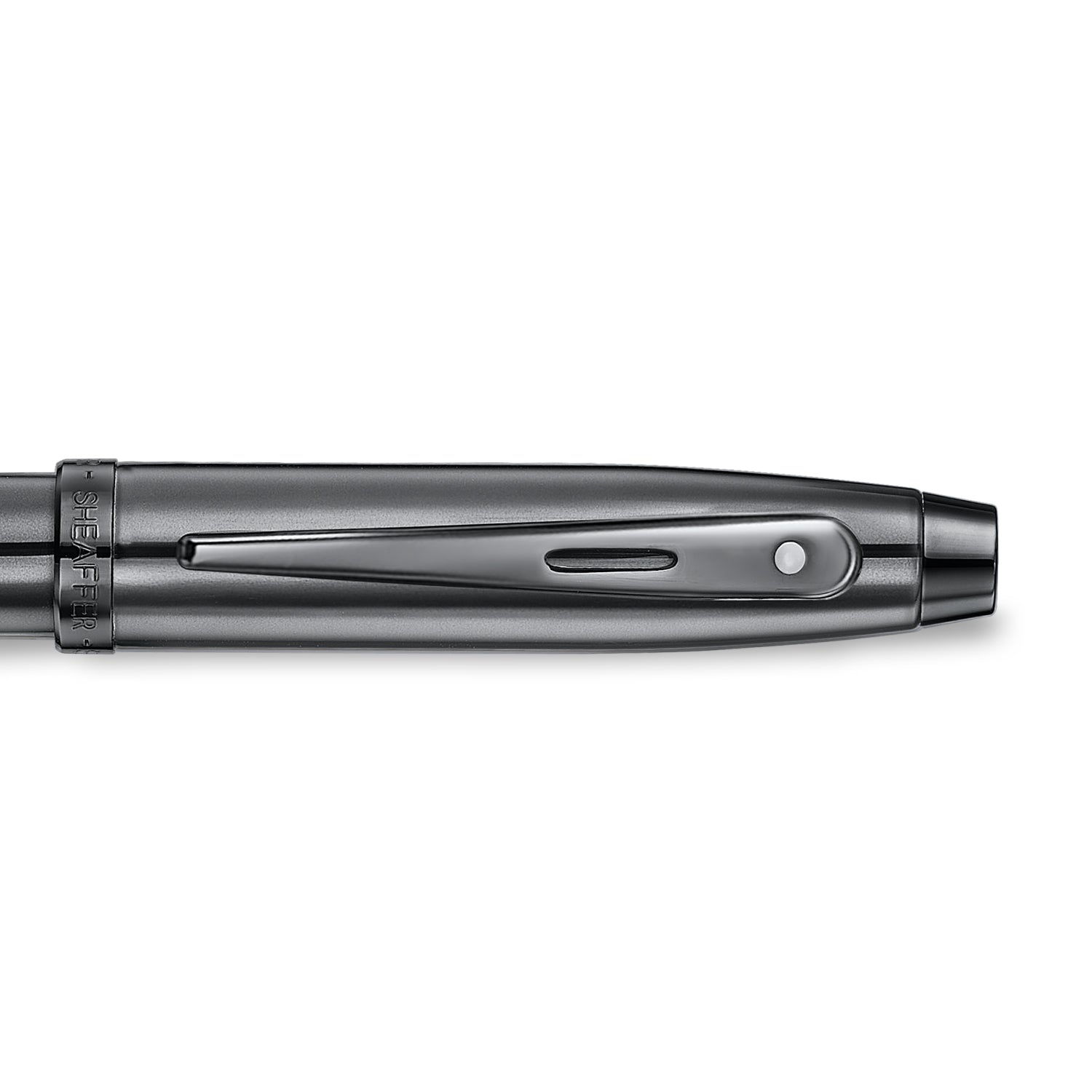 Sheaffer 100 9375 Ionic Gunmetal Grey Fountain Pen with Shiny PVD Trims | E0937553