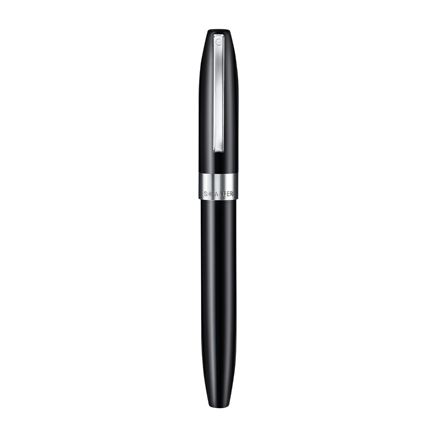 Sheaffer Legacy 9064 Glossy Black Inlaid Nib Fountain Pen (Medium) with Chrome-Plated Trims | E0906453