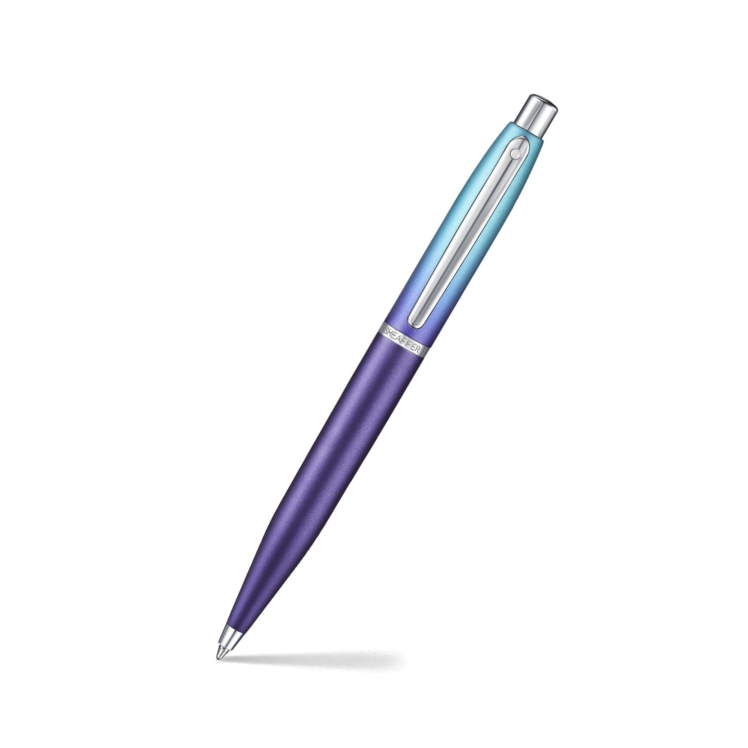 Sheaffer VFM 9430 Expressions Blue and Purple Pearlised Gradient Ballpoint Pen with Chrome-Plated Trims | E2943051