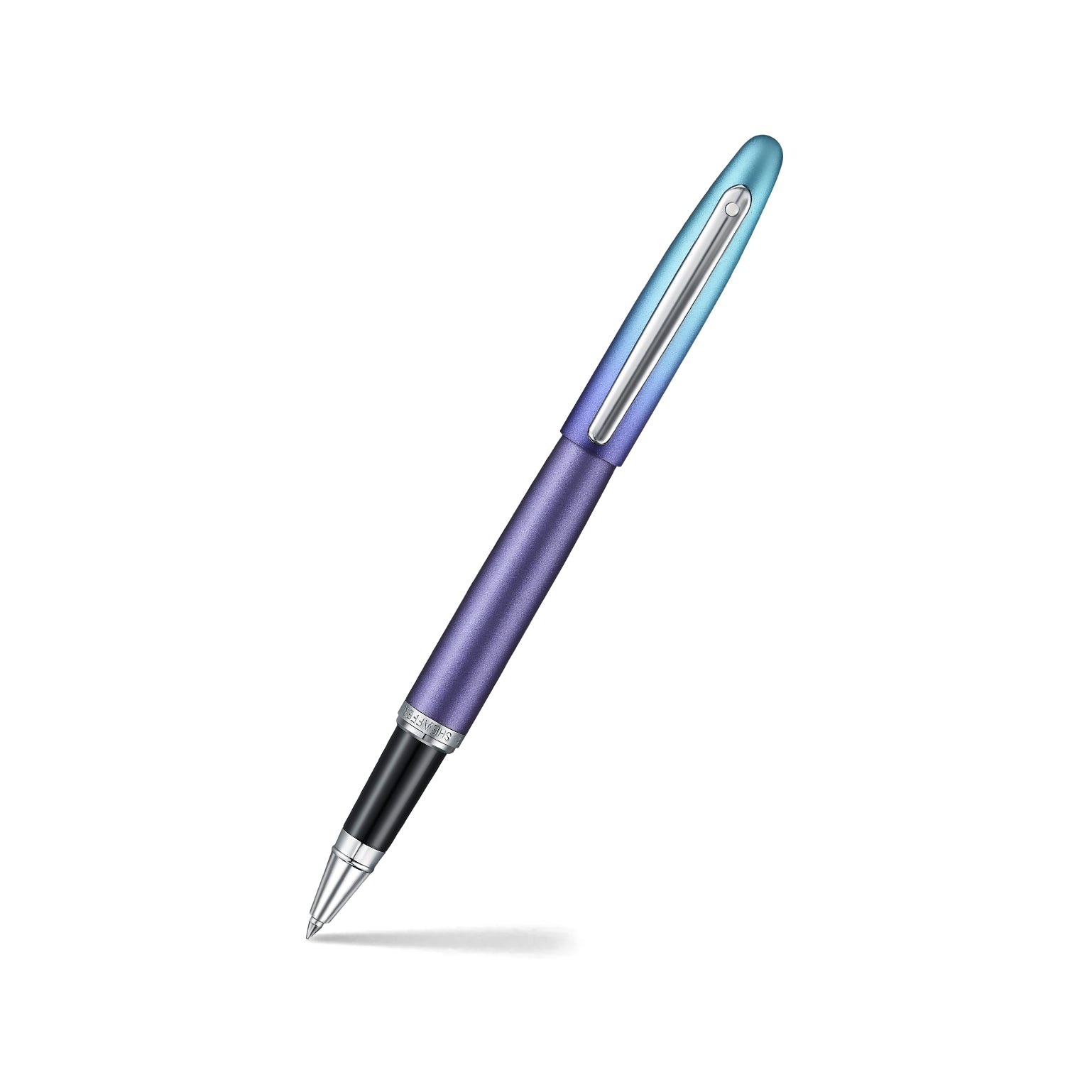 Sheaffer VFM 9430 Expressions Blue and Purple Pearlised Gradient Rollerball Pen with Chrome-Plated Trims | E1943051