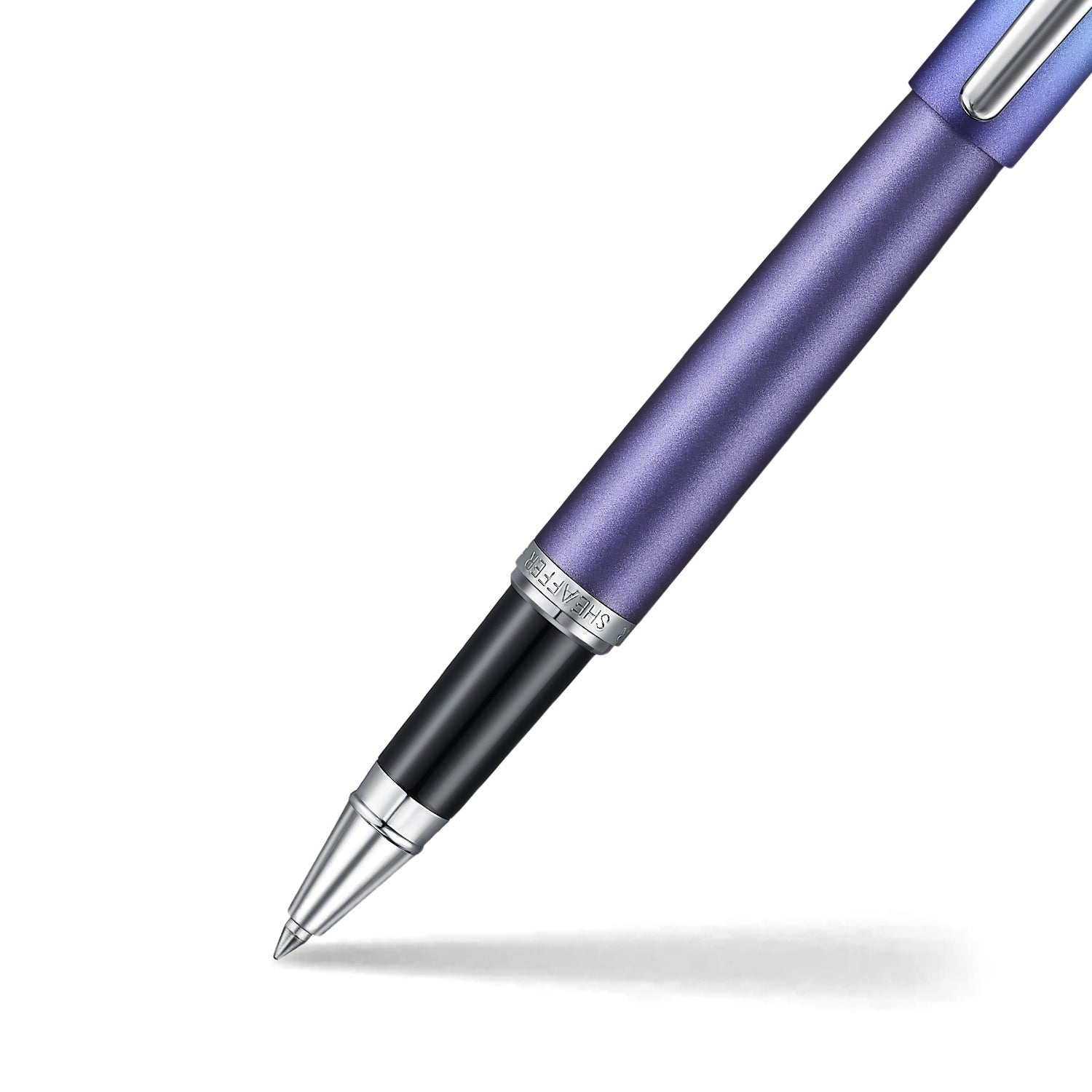 Sheaffer VFM 9430 Expressions Blue and Purple Pearlised Gradient Rollerball Pen with Chrome-Plated Trims | E1943051