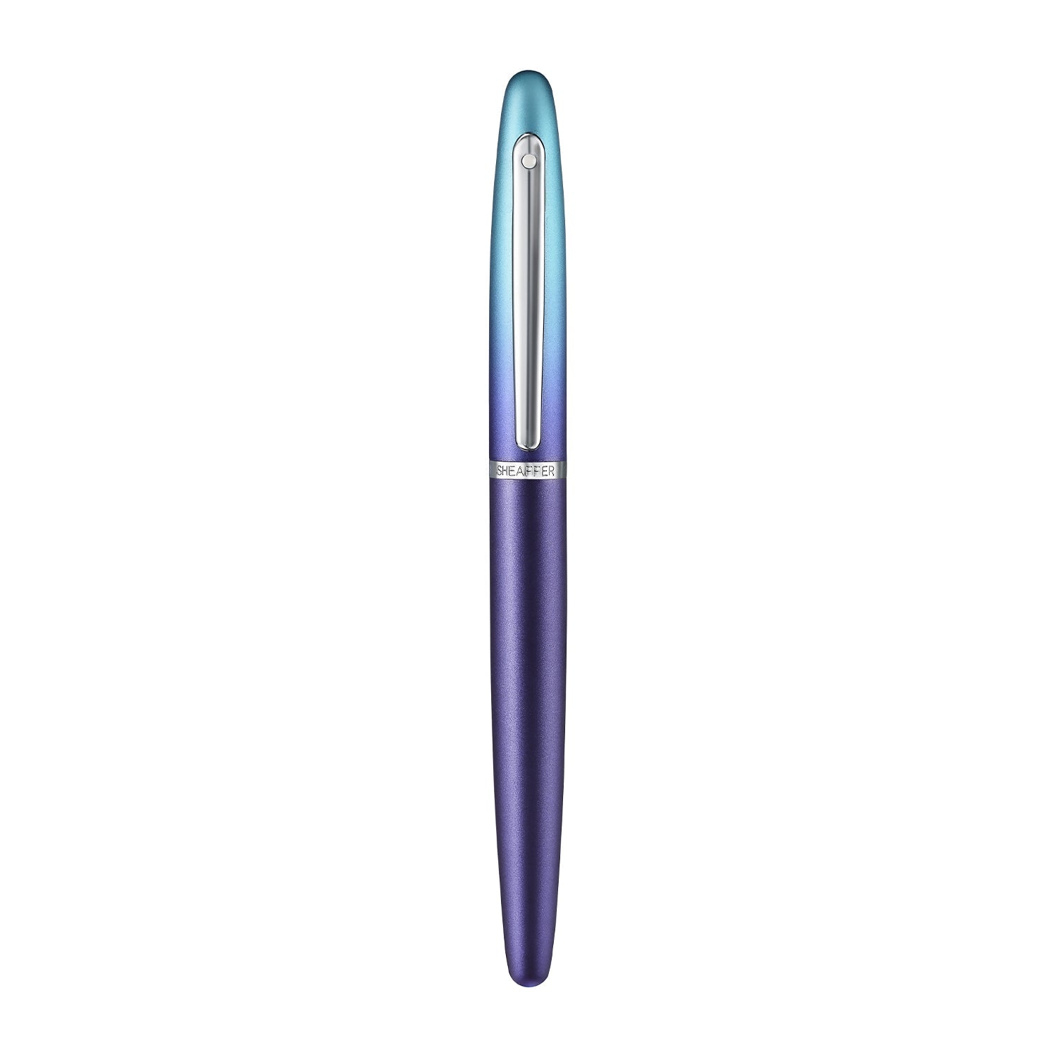 Sheaffer VFM 9430 Expressions Blue and Purple Pearlised Gradient Fountain Pen with Chrome-Plated Trims | E0943053