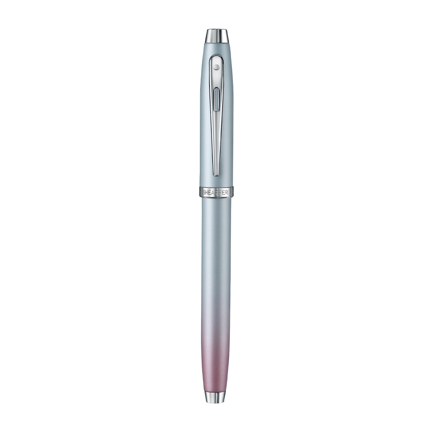 Sheaffer 100 9376 Expressions Blue and Pink Pearlised Gradient Rollerball Pen with Chrome-plated Trims | E1937651