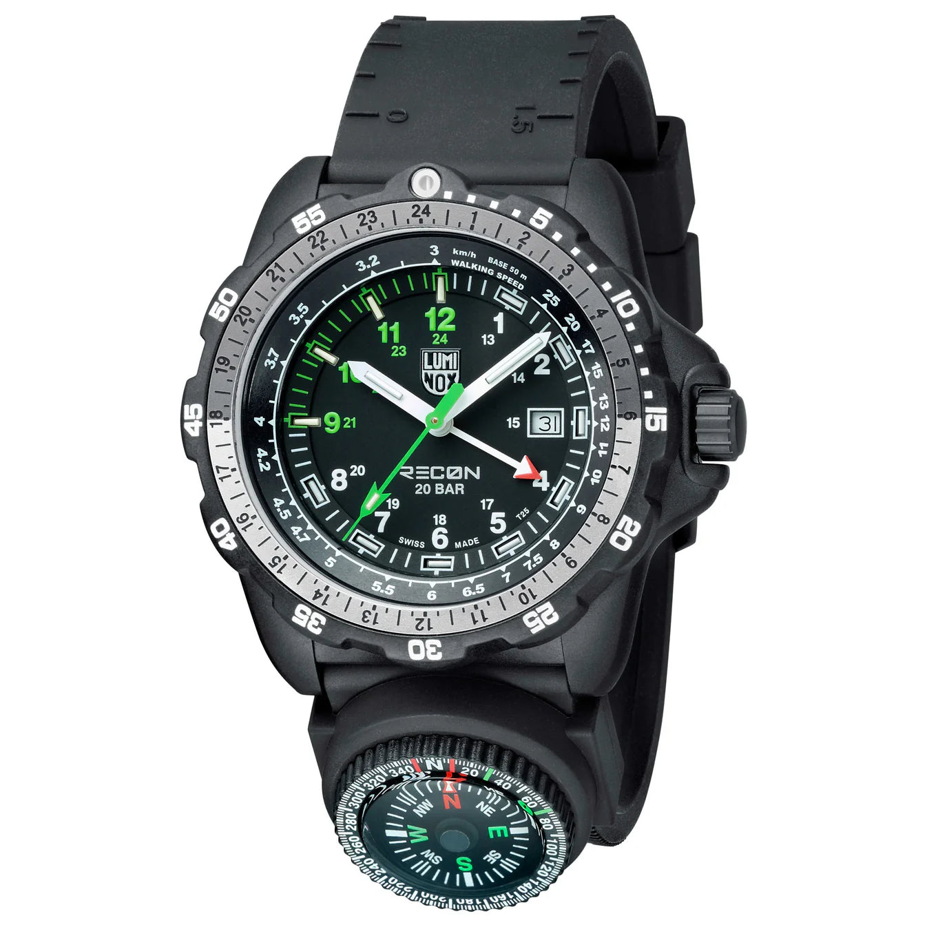 Luminox Recon Black Silicone Swiss Automatic Sport Men's Watch | XL.8831.KM.F