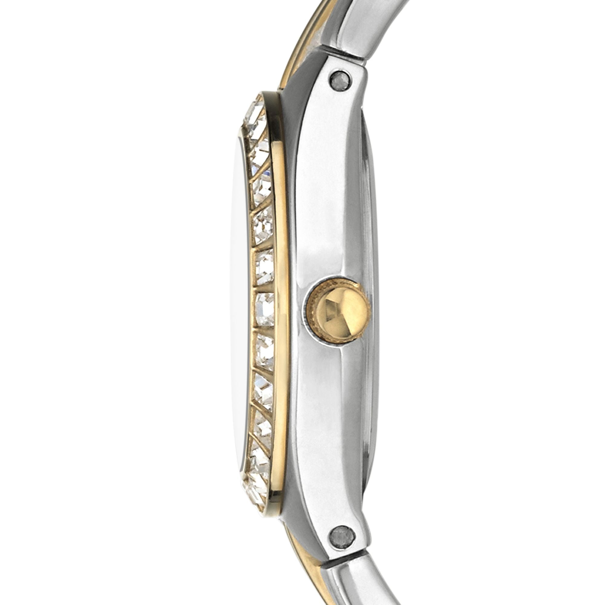 Relic Queen'S Court Black Dial and Steel Bracelet 27mm Women's Watch | ZR11775