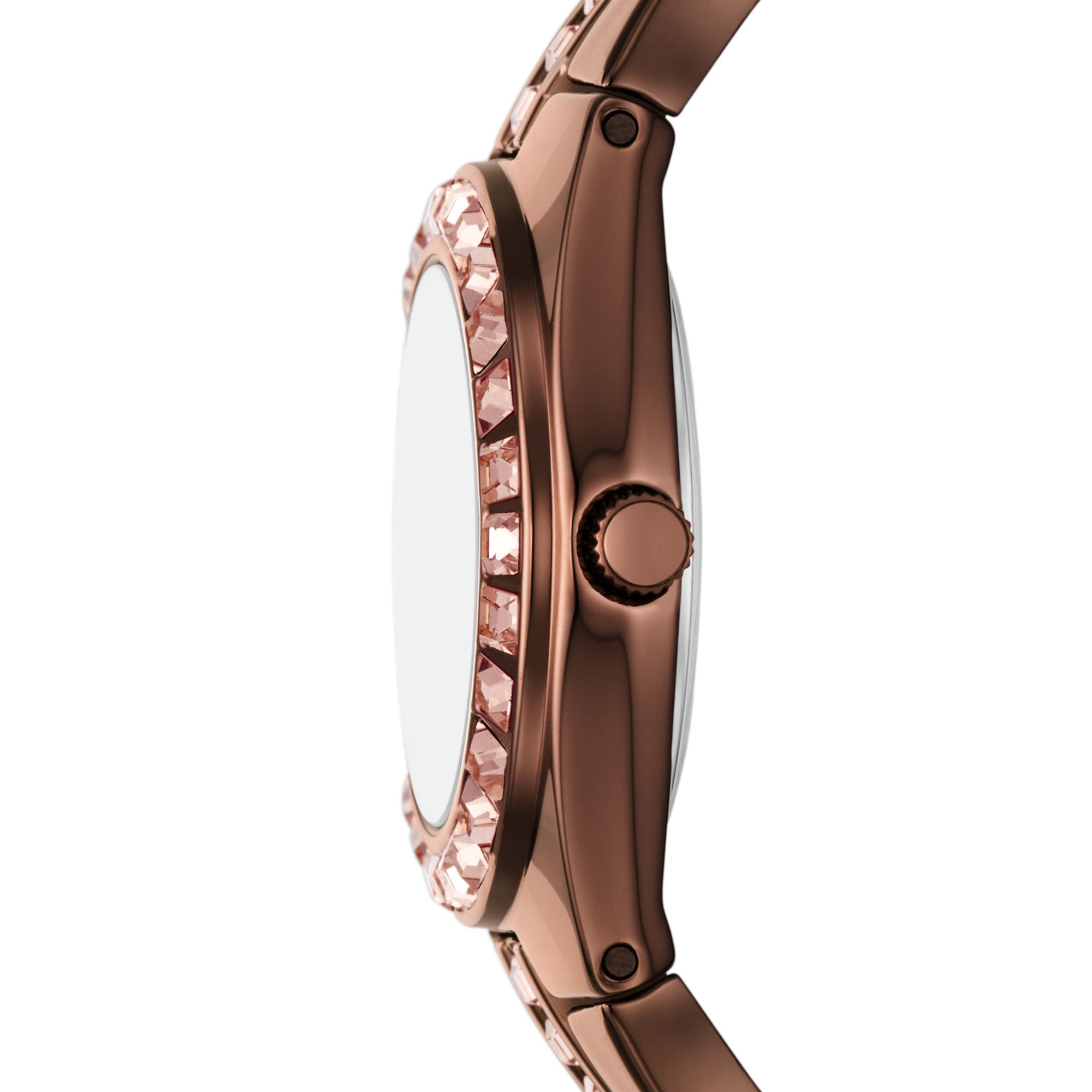 Relic Queen'S Court Brown Dial and Steel Bracelet 27mm Women's Watch | ZR12195