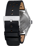 Nixon  Silver Dial Black Leather Strap Unisex Watch | A1055269-00
