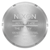 Nixon  Silver Dial Black Leather Strap Unisex Watch | A1055269-00