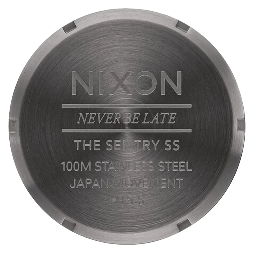 NIXON Sentry Gunmetal Deep Purple Dial & Gold Accents Unisex Watch | A3565270-00