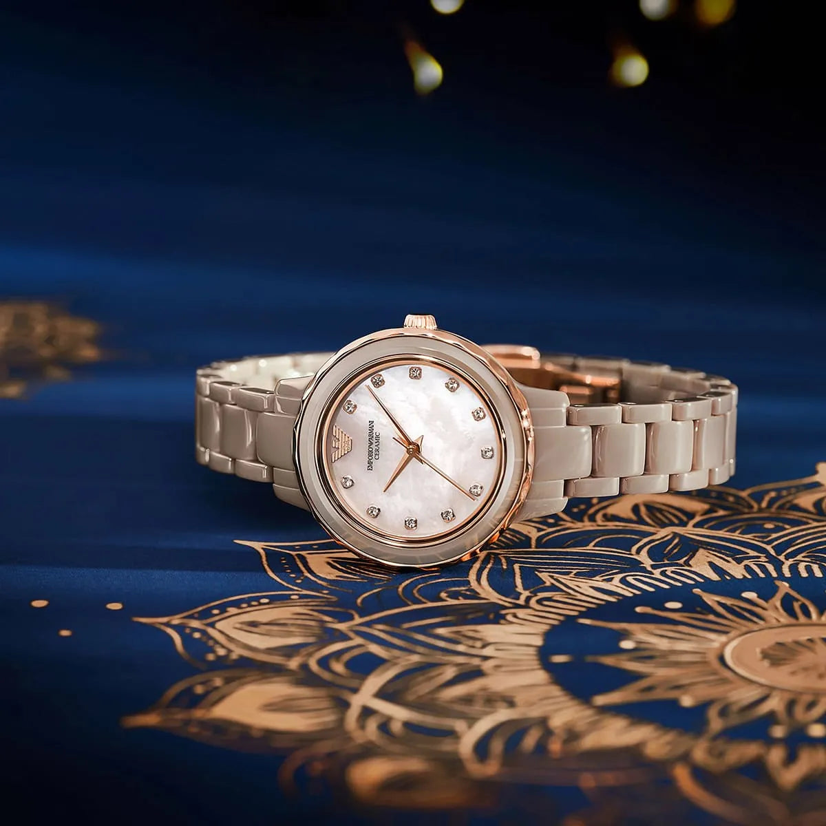 Emporio Armani Rose Gold Women's Dress Watch | AR70018